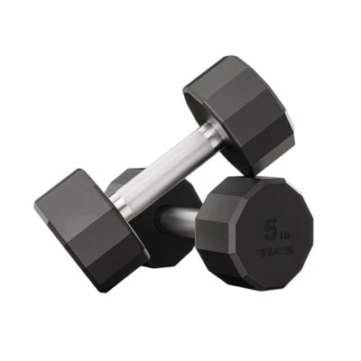 12-Sided Rubber Dumbbells