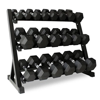 Hex Dumbbell Set With Rack 50